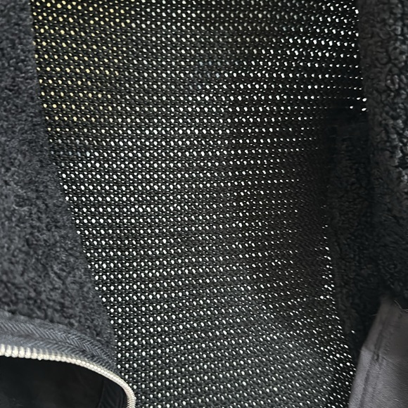 BLANKNYC Fitted Side Zip Faux Fur Collar Suede Leather Moto Sweater Jacket - Picture 4 of 13